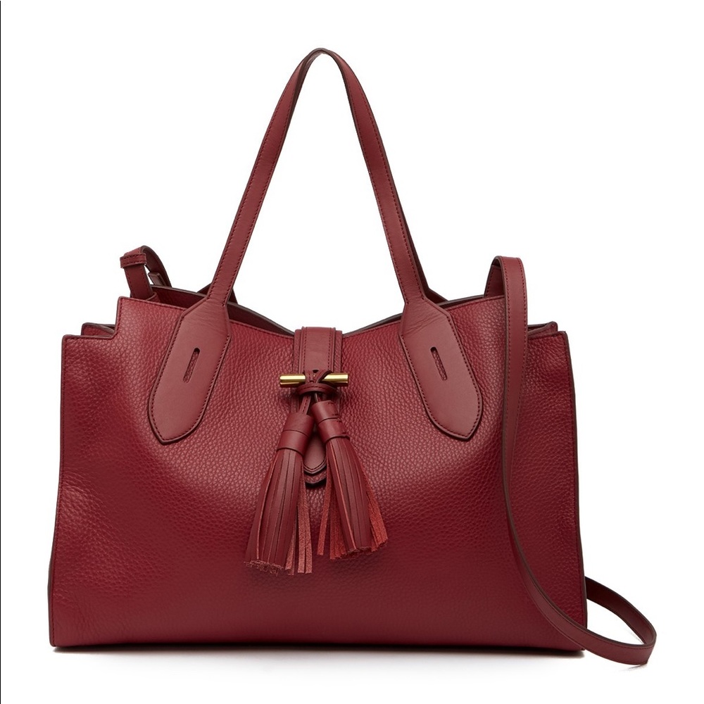 Anne Klein Toggle leather tote